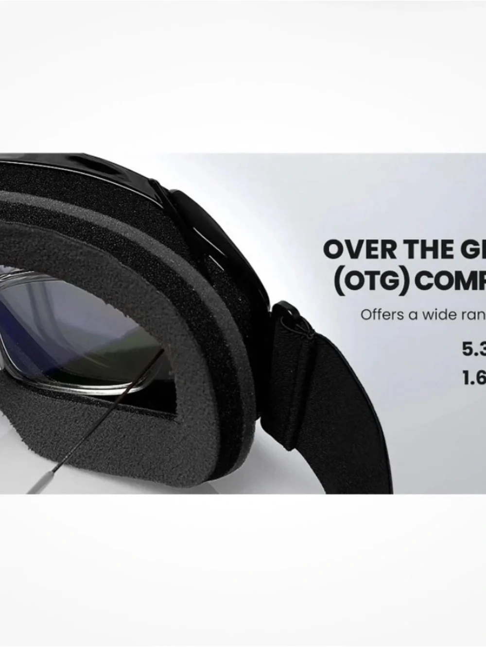 OutdoorMaster OTG Ski Goggles - Over Glasses Ski/Snowboard Goggles